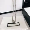 Fashion Classic Necklace Street Brand Unisex Bracelet Designer Rings Circle Luxury hanger kettingen voor man Woman Jewelry294H