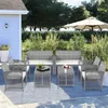 rattan outdoor table and chairs