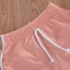 0-4Y 여름 Kids Baby Girls Lovely 옷 Sets 동물 Print Short Sleeve T Shirts Solid Shorts 2 개