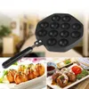 12 cavità in lega di alluminio Takoyaki Pan Takoyaki Maker Octopus piccole palline di cottura Forme Mold Pan strumenti di cottura a casa T200111