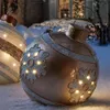 Party Decoration 60cm Christmas Balls Tree Decorations Gift Xmas New Year Hristmas för hemma utomhus PVC Uppblåsbara leksaker A316486111