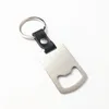 Stainless Steel Bottle Opener Keychain Pendant Portable DIY Keychain Corkscrew Creative Gift Keyring