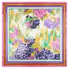 Scarves mai tong silk scarf 60cm*60cm simulation silk japanese and korean wind embroidered ball ladies small square towel spitral scarf