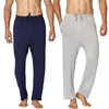 Fato de outono homens quentes de algodão modal pijama calças sleepwear plus size yoga fitness confortável fundos homem casual casual calças 20115