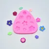 3D Backform Blumeförmige Silikonformen Kuchen Muffinbecher Candy Formen DIY Hand Seife Schokolade Cupcake Backformen auf Lager C0106