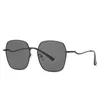 Kleine quadratische Sonnenbrille mit Metallrahmen für Damen und Herren, klassischer Vintage-Retro-Rahmen, UV400-Schutz, 6 Farben zur Auswahl, HL9132