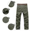 Homens Militares Militares Tactical Elasticity Bolso Carga Calças de Algodão Algodão Corredores Ao Ar Livre Calças Plus Size Calças Homens H1223