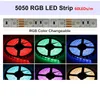 LED -remsor RGB 5050 SMD 300LED 5M vattentät IP65 Flexibel strip Light DC 12V Utbytbar färg för julfest utomhusljus