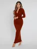 SXY Solid Quarter Zip Bodycon Dress SHE