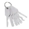 Master locksmith 10 Uds. Jiggler Keys Lock Pick para herramienta de selección de bloqueo de doble cara