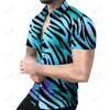 Mens Camiseta Casual Camisas Casuais Manta Hawaii Manga Curta Surgindo Verão Impressão Blusa Single Breasted Broadcloth Vários Padrão Fornecimento Fornecimento Vestuário