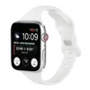 Apple watch için yeni kelebek toka kayış iwatch7 süper sıcak ve şık silikon monokrom tek daire kayış 42/44/45mm 38/40/41mm isteğe bağlı
