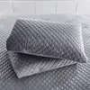 PHF Beauté Couvre Et Couvre-Lits Velours Ensemble De Literie De Luxe 3 Pcs Doux Léger Linge De Lit Reine King Size Gris Rose Argent T200706