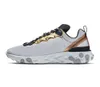 React Element 87 Mens Trainer Löparskor Antracit Solar Red Triple Black UNDERCOVER 55 Hyper Fusion Royal Tint Desert Sand Dam Walking Sneakers