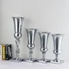 Factory Aangepaste European-Sty Golden Stand Pillar Kandelaar Ijzer Craft Petal Candle Holder Woondecoratie Bruiloft Props Senyu531