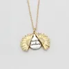 Fahion Sunflower Necklace Valentine Gift Gold Locket kan ￶ppna Pendant Necklace Du ￤r mitt solskengraverade klubbkedja f￶r kvinnlig g￥va