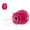 Rose Flower Clitoris Stimulation Vibrators with 7 Intense Suction Masturbator Clitoral Brush Breast Nipple Massage Vibrating Sex Toys For Wom