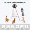 Cat Leksaker Interaktiv LED Laser Toy Auto Rotating Cat Exercise Training Underhållande Toy Multi-Angle Justerat Cat Teasing Device LJ201125