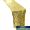 Hoge Kwaliteit Navy Blue Shiny Sequin Table-lopers voor Bruiloft Evenement Party Banket Cover Decoratie