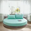 EL Round Bedding Sheet Ferted Bed مع شريط مرن رومانسي رومانسي جولة غطاء قطره 200CM220 سم 2011138701495
