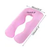 100% Cotton Pregnant Women Sleeping Support Pillow Pillowcase U Shape Maternity Pillows Pregnancy Side Sleeper Bedding Pillow 201117