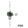 Décorations de jardin Paniers Suspendus Macramé À La Main Coton Corde Pot Titulaire Plante Cintre Fleur Pour Intérieur Extérieur Boho Décoration De La Maison Countyard 20 styles