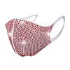 Fashion Sequins Face Mask Designer Masks Multicolour Women Respirator Reuseable With Drill Bling Ear Hanging Type Face Mouth Cover ZCGY179