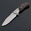 1Pcs New 343 Survival Straight knife High Carbon steel 58HRC Blade Ebony handle Outdoor camping hiking survival Fixed blade knives