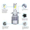 2PCS C6 Auto LED Koplampen 72W 7600LM 6000K COB Auto Koplamp Waterdicht H4 H7 H11 9004 9005 9006 9007 Super Heldere Lamp Mistlamp