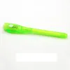 LED UV Invisible Lamp Pen Multifunctiona Link Magic Bankbiljet Verificatie Plastic Custom Fluorescent Pennen