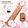 Massage 10 Frequency Telescopic Swing Vibrator Integrated Heated Dildo with Powerful Sucker Female Masturbation tool Sex Toys for Woman