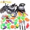 10-44pieces Crianças Mini Cozinha Toy Cookware Panela Panela Findende Cook Play Brinquedo Simulação Cozinha Utensílios Brinquedos Crianças Presente LJ201009