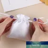 5 pièces chaud blanc Satin cordon cadeau sacs peigne/cheveux/bonbons/bijoux/collier/bagues/perles sac d'emballage sac en tissu de soie pochette de voyage