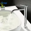 Frapp Hoge Kwaliteit Bad Sink Basin Kraan Badkamer Heet en Koud Water Mixer Tap Badkamer Single Chrome Silver Taps