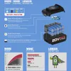 Аккумулятор 20 В беспроводной ударной промириной отвертки Дополнительный двухсекционный набор 2000 мАч Беспроводной перезаряжаемый отверток от Prostormer 201225