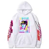 Anime Jojo's Bizarre Adventure Printed Hoodies Hip Hop Sweatshirts Långärmad Pullover Loose Print Streetwear för män och kvinnor 220214