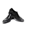 Zapatos de boda de fiesta para hombre a la moda italiana, mocasines hechos a mano, zapatos de vestir negros de cuero de piel de serpiente, zapatos de conducción de ocio para hombre