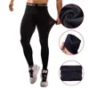 Men Compression Tight Leggings High Waist Lift Pants Sports Training Yoga Skinny Trousers Bottoms Tights Workout Fitness S3h6