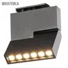 LED-spårlampor 12W COB Tak Track Spot Lights Rail Lampor för Skor Store Lampa Utställningsbutik Belysning AC110V AC220V AC230V