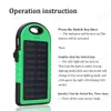 Carregador de bateria impermeável portátil universal do banco de energia solar com lanterna LED carregador portátil externo para todos os telefones celulares3982230