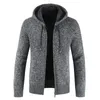 FGKKS Marque Hommes Chandails À Capuchon Manteau Hommes De Haute Qualité Pull De Mode Hiver Nouvelle Fleur Polaire Épais Pulls Occasionnels Mâle 201118