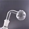 Big Size 4cm Ball Glass Oil Burner Pipe 10mm 14mm 18mm Maschio Femmina Frost Joint Pyrex Glass Water Pipe Piegato per Bong Nail Burning Banger