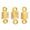 180st Metal African Hair Rings Beads Cuffs Tubes Charms Dreadlock Dread Hårflätor Smycken Decoration Accessories Gold 2203121751339