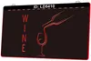 LD5410 Wine Bar Club 3D гравировальный светодиодный знак света оптом в розницу