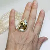 남성과 여성을위한 여성 크리스탈 지르콘 돌 반지 빈티지 실버 색상 결혼 반지 세트 약속 약혼 반지