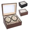 Multiple Rotation Display Boxes Electric Watch Winder For 4 Automatic Watches 6 Grids Storage Case Quiet Motor