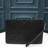 2020 Ny mode kvinna koppling väska handväska svart läder handväska högkvalitativ man koppling väska klassisk tote bag kreditkort innehavare gratis frakt