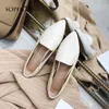 SOPHITINA New Women's Pumps Cow Leather Fashion Pointed Toe Comfortable Round Toe Shoes Spring Casual Handmade Pumps SO81 Y200113