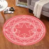 Cartoon Moka Girl Sakura Magic Array Tappeti antiscivolo Round Variety Sakura Lovely guardaroba Mat vendita calda EEF3902