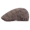 SLECKTON Men039s Rétro Plaid Bérets Chapeau pour Hommes Mode Tweed Gavroche Casquettes Unisexe Casual France Casquette Plate Peaky Blinders Gorras16652248